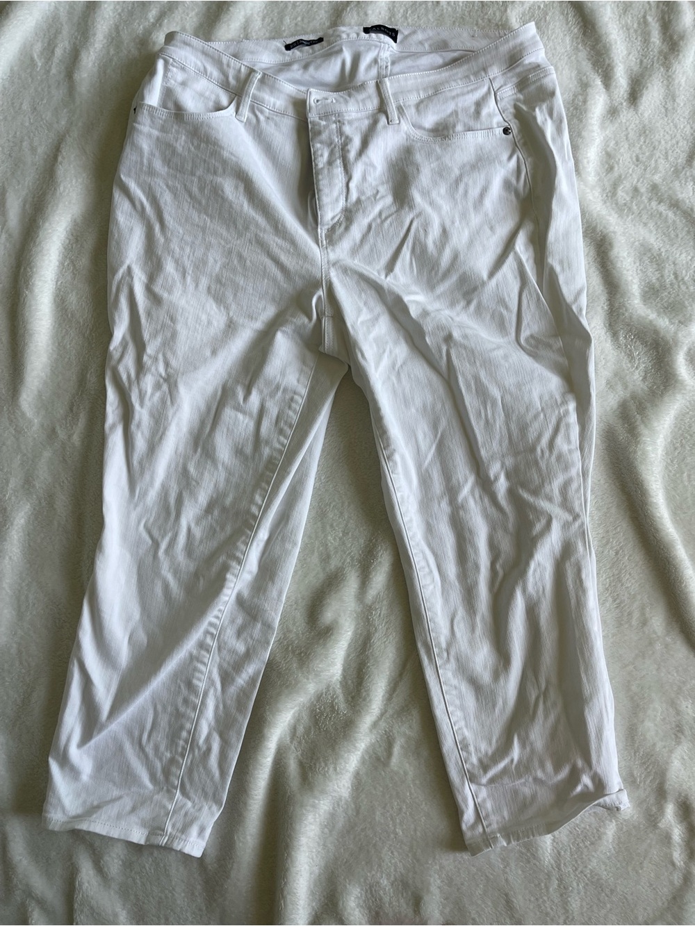 Talbots White Ankle Crop Jeans